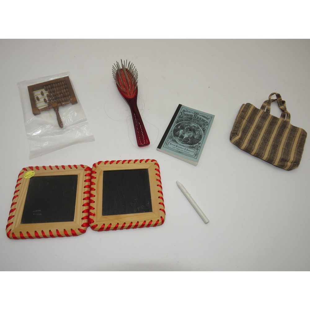American Girl Addy Walker School Set Abacus Slates Books Tote Pleasant Company